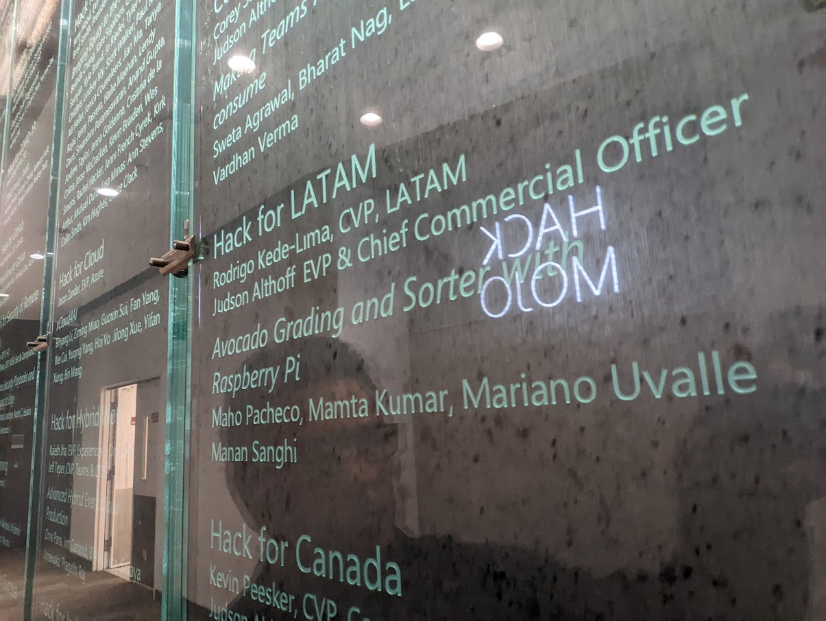 My name in the Microsoft HQs