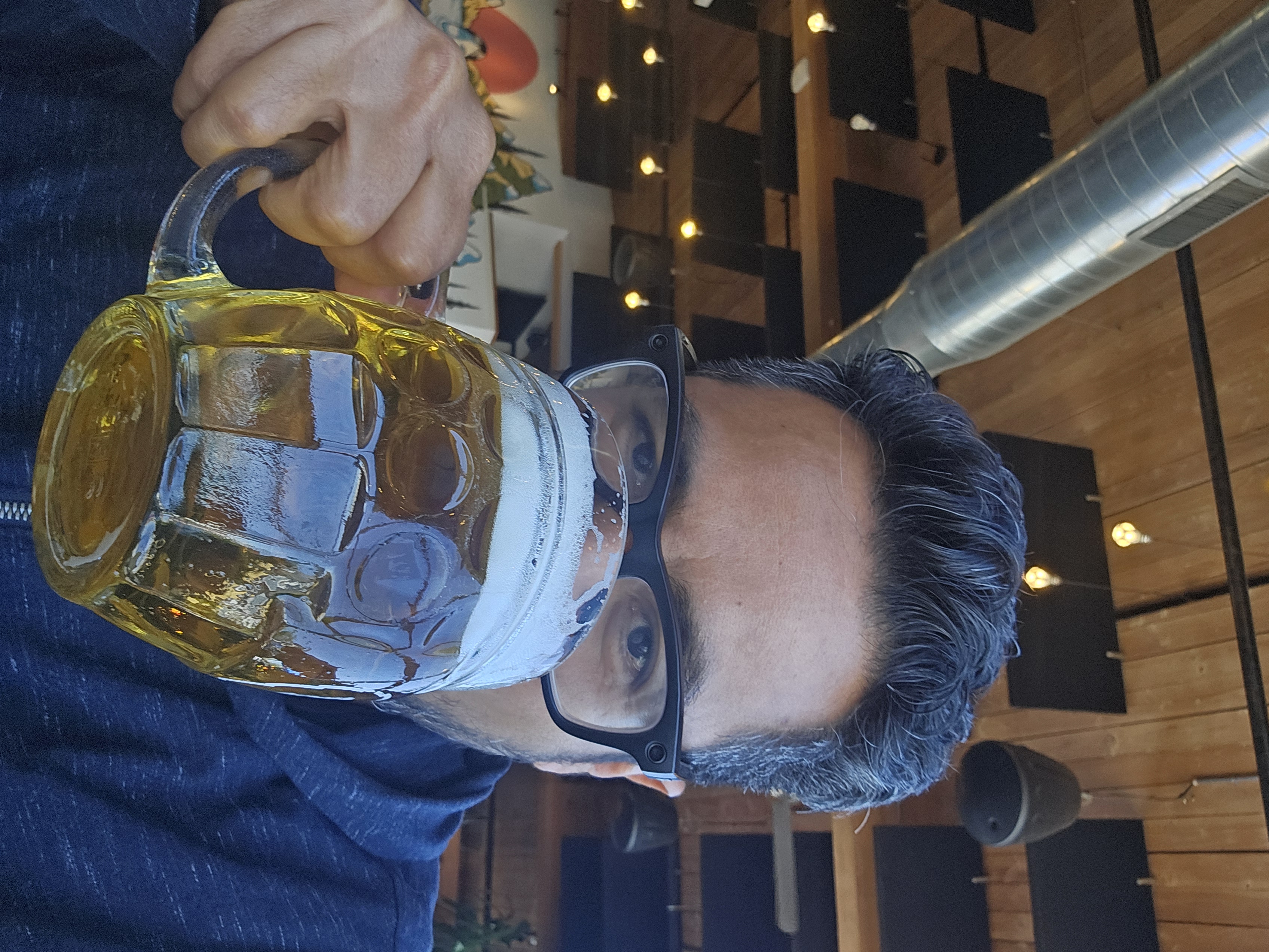 Enjoying a craft beer in Bellingham