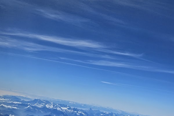 This was the plane, flying over Switzerland